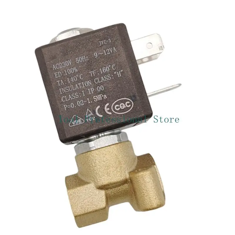 57QF Copper Electric Solenoid Valves Steam Gas Solenoid Water Valves Coffee Maker Parts for Coffee Maker Steam Air Waters Boiler
