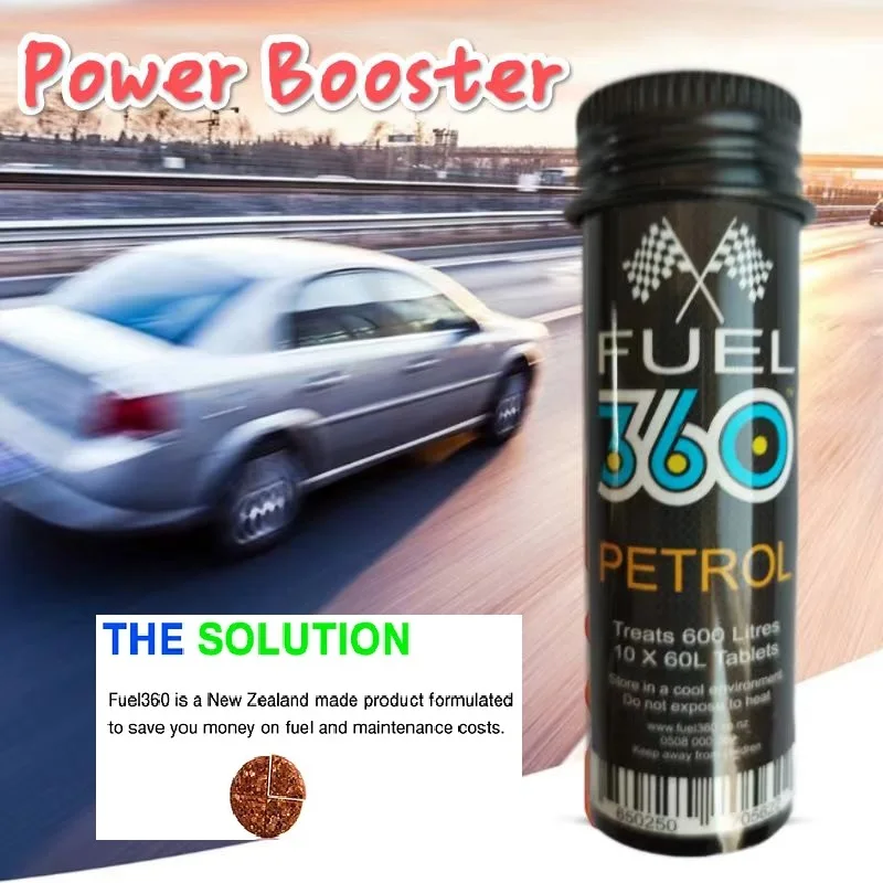 Made In New Zealand Fuel360 Fuel Treatment Improve MPG Increase Power Octane Booster  Clean Carbon Deposit for Gasoline /Petrol