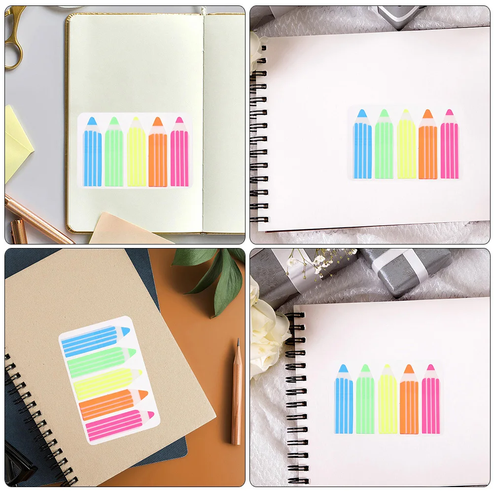 

1200pcs Book Tab Markers Portable Sticky Page Tags For Learning Reading Strips Colored Note Tabs School Office Supplies Notebook