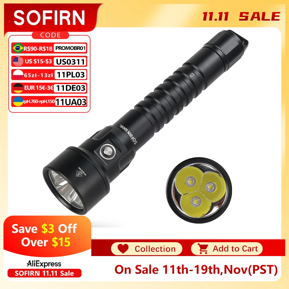 yZ[zV Sofirn _CrOCg SD09L SST40 LED d 6800lm 21700 USB [dhg[`