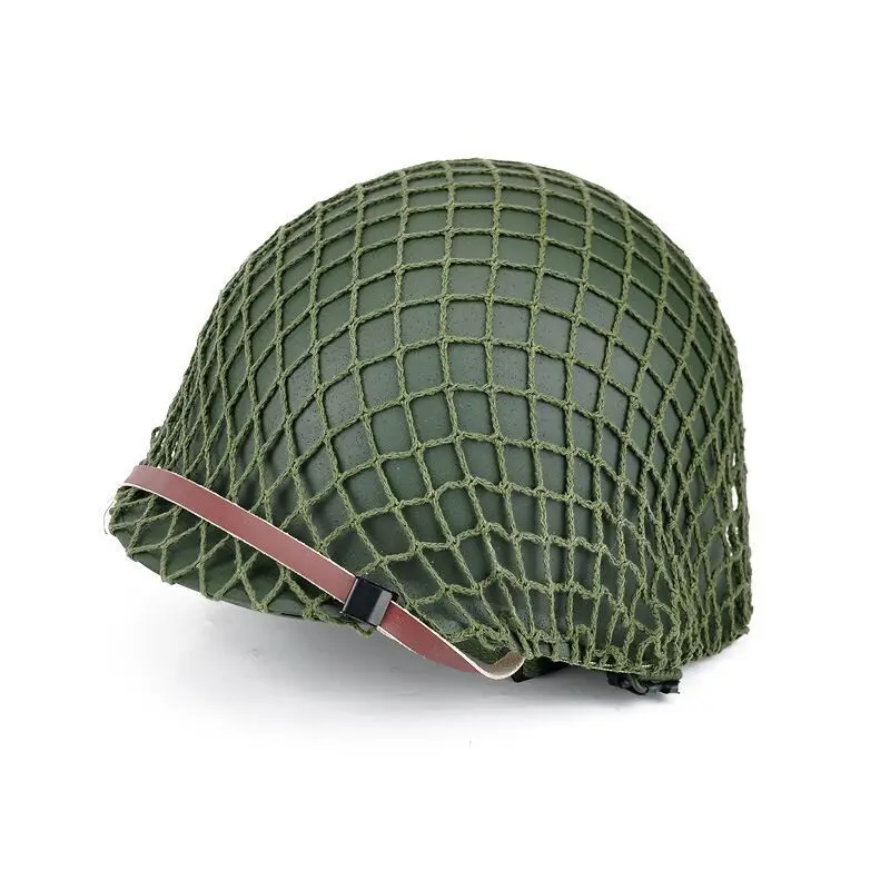 Casco táctico M1 de acero M88, Camuflaje especializado, Red de cuerda de cáñamo de algodón, accesorios de cine y televisión, al aire libre