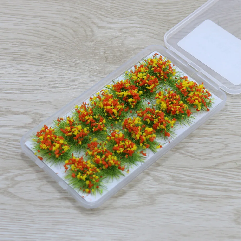 Add the finishing touches to your model railroad layout with these model grass and flowers 14Pcs for all scale models