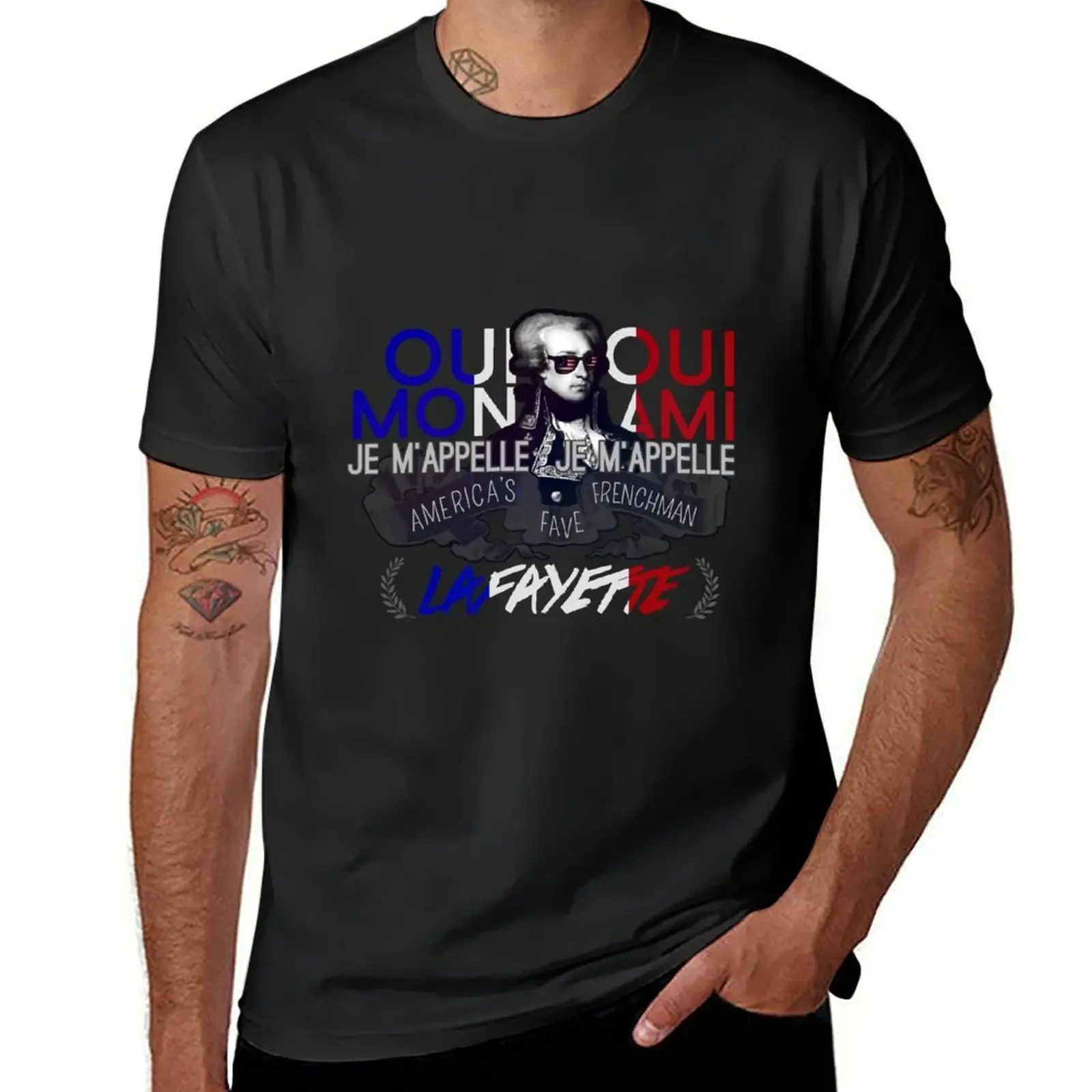 Lafayette: America's Fave. T-Shirt anime figures graphic t shirt vintage tees mens workout shirts