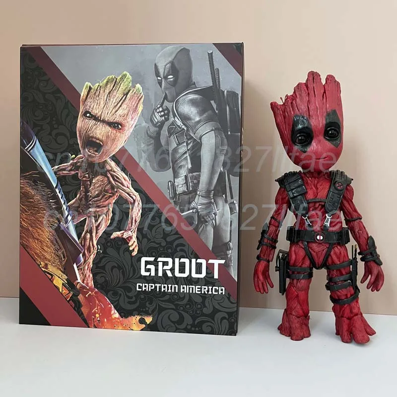 Guardiani della galassia Treeman Groot Cos Wolverine Deadpool Action Figure Model Toys Joint mobile Birthday Gift Room Decor