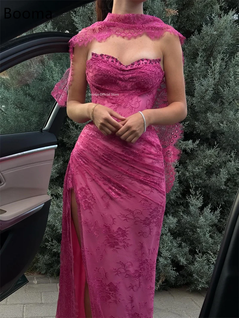 

Booma Sexy Strapless Long Mermaid Evening Dresses Formal Party Gowns for Women Side Split Prom Gown Customize 2025