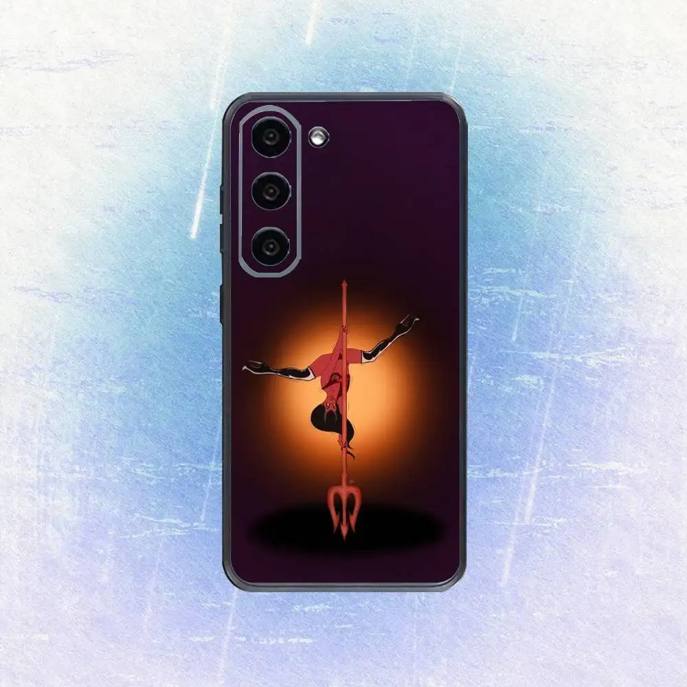 เคสโทรศัพท์ P-Pole Dance Dancing Fitness สำหรับ Samsung Galaxy A73,A72,A71,A70,A53,A52,A51,อื่นๆ ปกนิ่มสีดำ