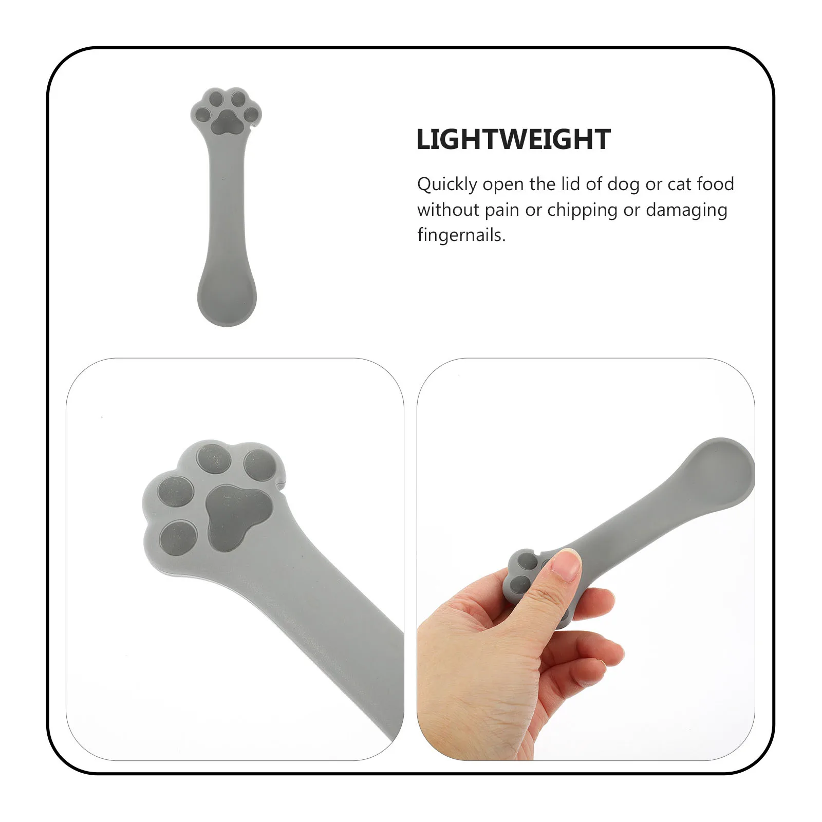 

Silicone Cat Wet Food Spoon Manual Can Opener Non-Slip Pet Food Can Scoop Tool For Cats Dogs Multifunctional Feeding