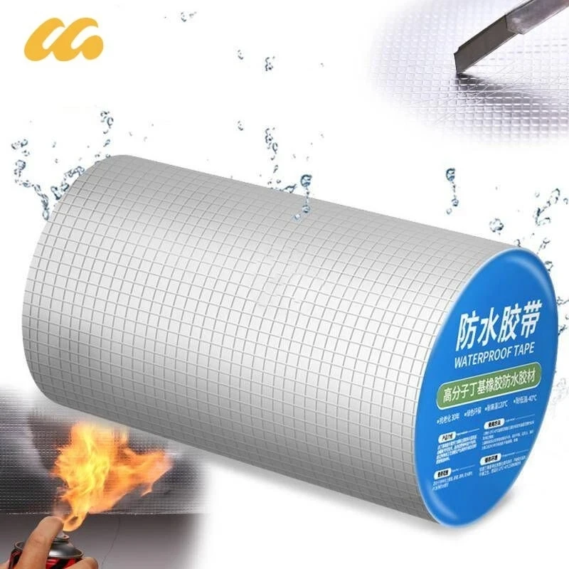 multi-size Super Strong Tape Thicken Aluminum Foil Butyl Rubber Stop Leaks Seal Repair Garden Hose Wall Pool Roof Duct Fix Tape