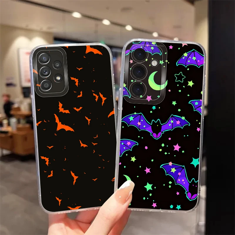 เคสสำหรับ Samsung Galaxy S24 S20 Plus S25 Edge S23 Ultra Note 20 Ultra 10 S22 FE S21 เคสโทรศัพท์แบบนิ่มลายมอนสเตอร์ผีฮาโลวีน