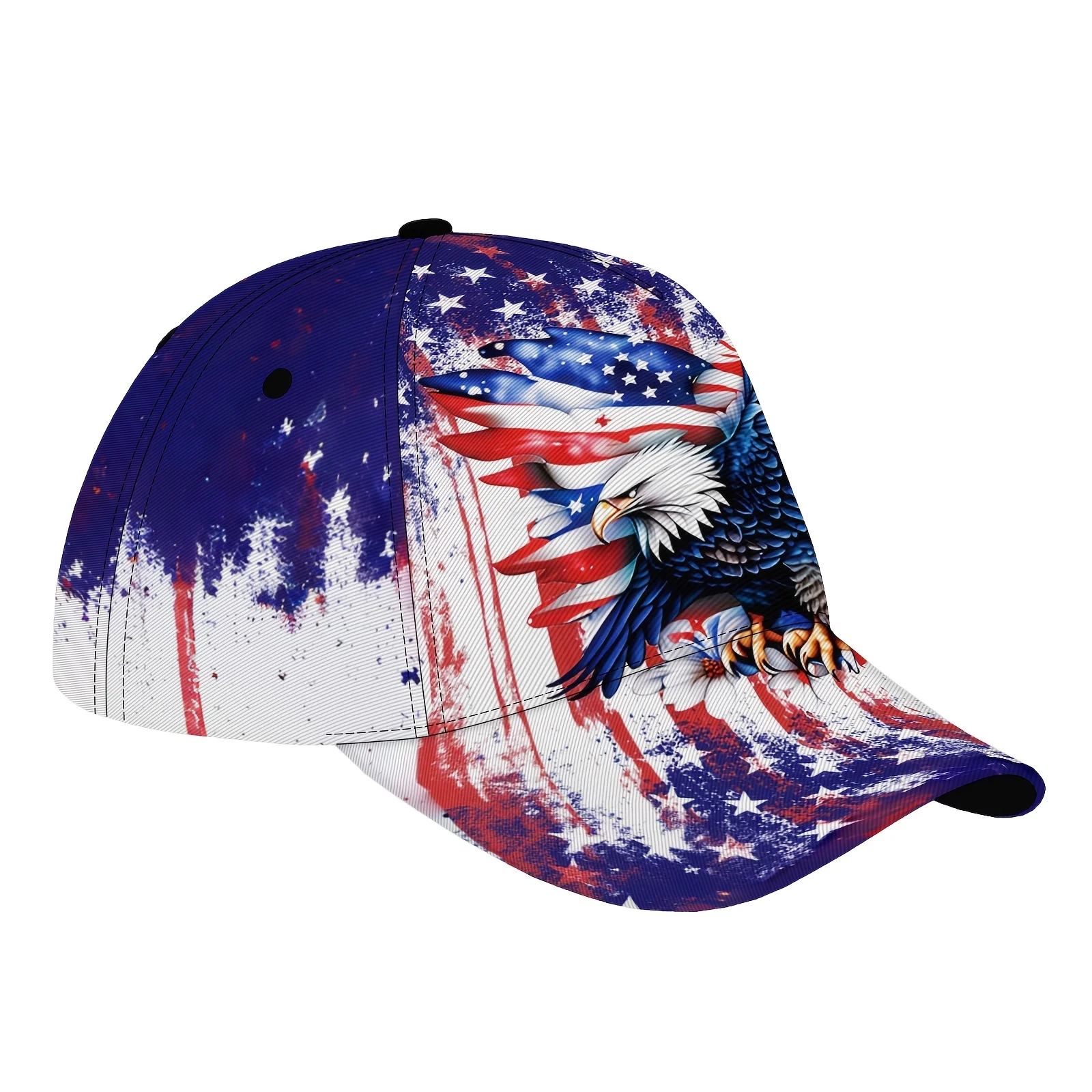 1pc of a Stylish American Flag Eagle Cap Suitable for Everyone Lightweight And Adaptable for Baseball Perfect for Street