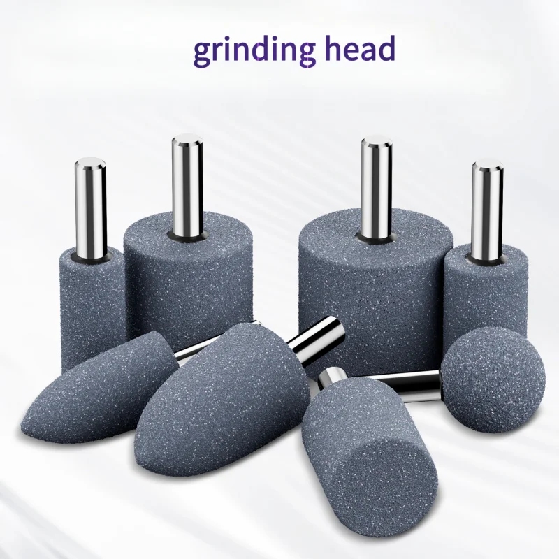 Brown Corundum Grinding Wheel Grinding Head Metal Grinding Electric Drill Small Electric Grinder Cylindrical Conical Cast Iron P
