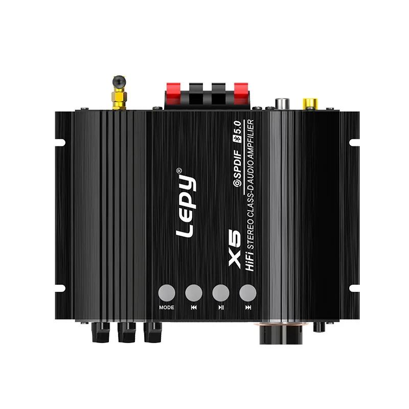 LEPY X5/X5S 2x100W Bluetooth 5.0 Digital Class-D Power Amplifier Coaxial Decoding USB\\SD Card Lossless Play