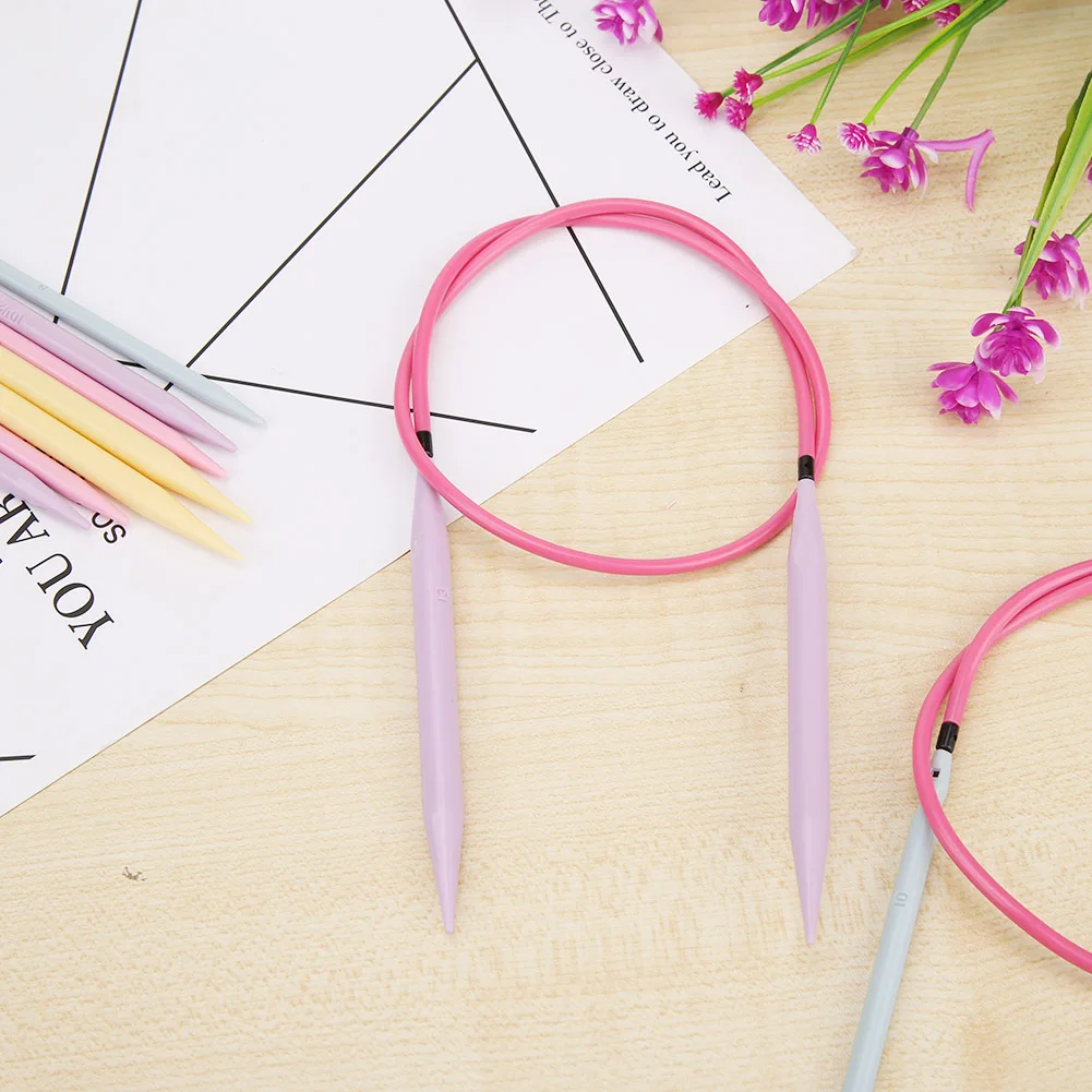

Набор из 10 пар круглых крючков для вязания из АБС-пластика со сменными насадками, для шарфов и свитеров, инструменты для рукоделия, аксессуары для шитья