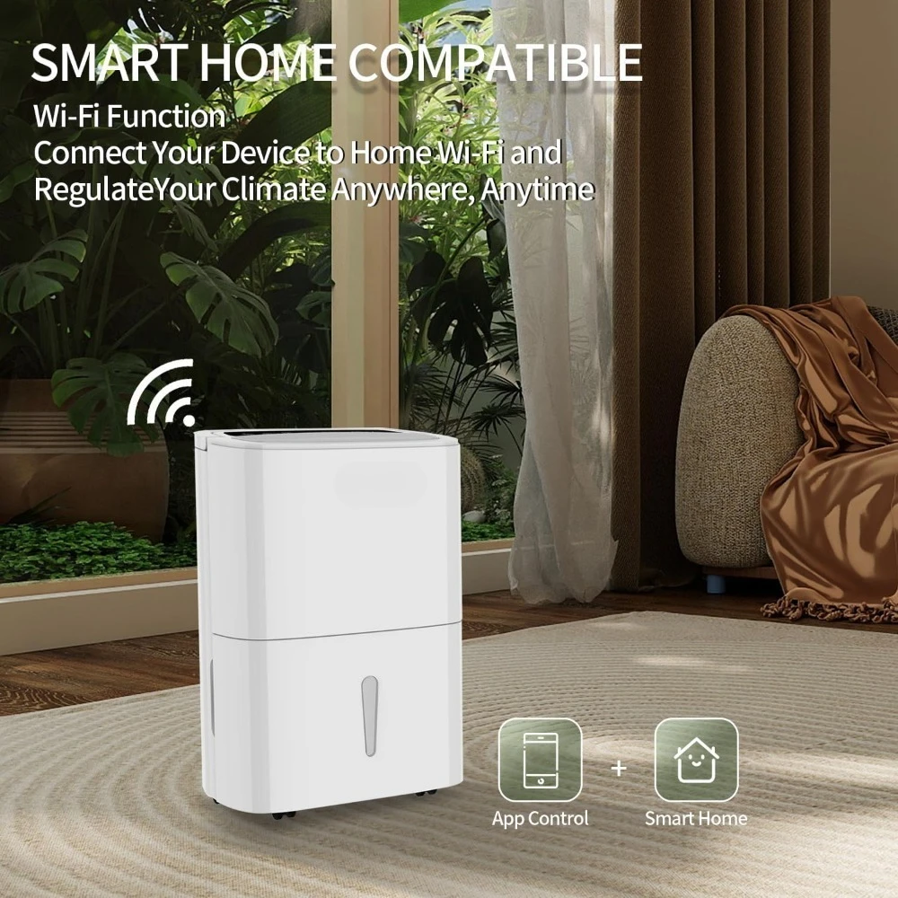 

Bar Furniture-Energy Star Dehumidifier with Pump and WiFi 7000 Sq Ft for Large Industrial Rooms and Home Basements Efficient