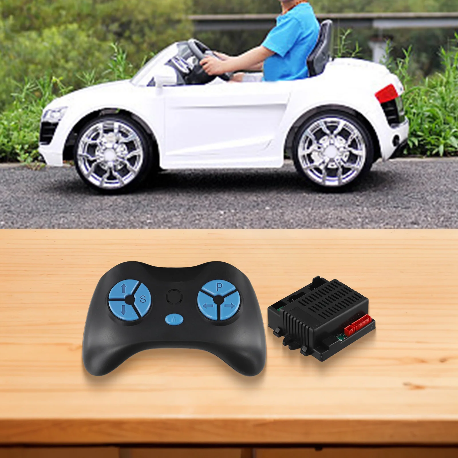 Battery Installation Family Activities 12V Ride-On Car 2.4G Remote Control Car ABS+metal Material Battery Operated