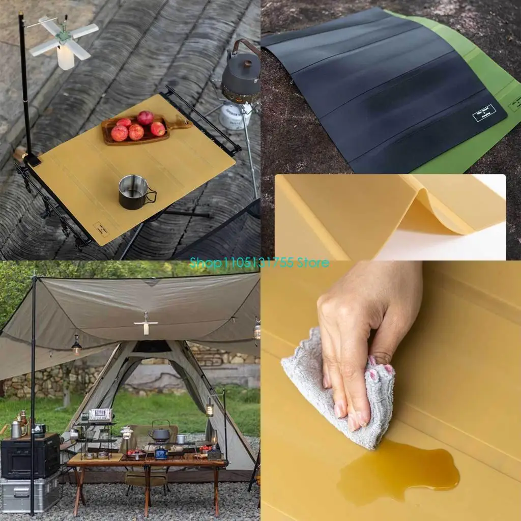 

K0EF Удобный пищевой силиконовый коврик для столовых приборов защищает столы от горячих блюд, отлично подходит для использования