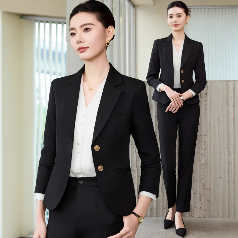 Apricot White Suit for WomenOLProfessional Commuting Interview Formal Wear Elegant Business Attire Workwear
