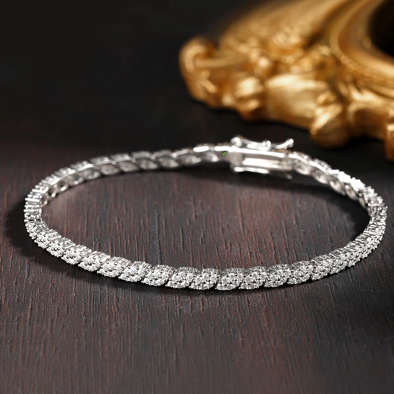 Thumbnail 3 - #25 Cheap Moissanite Tennis Bracelets Worth Buying