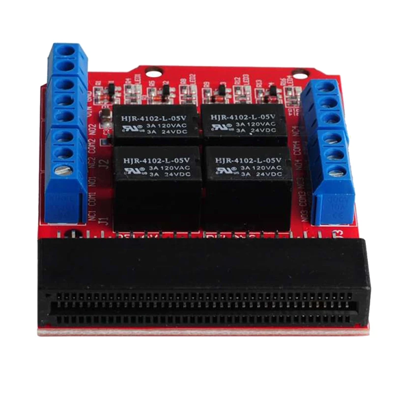 Microbit 4 Channel Relay Module Shield 5V High Trigger Programming Educational Kids Teaching Microbit Expansion Board