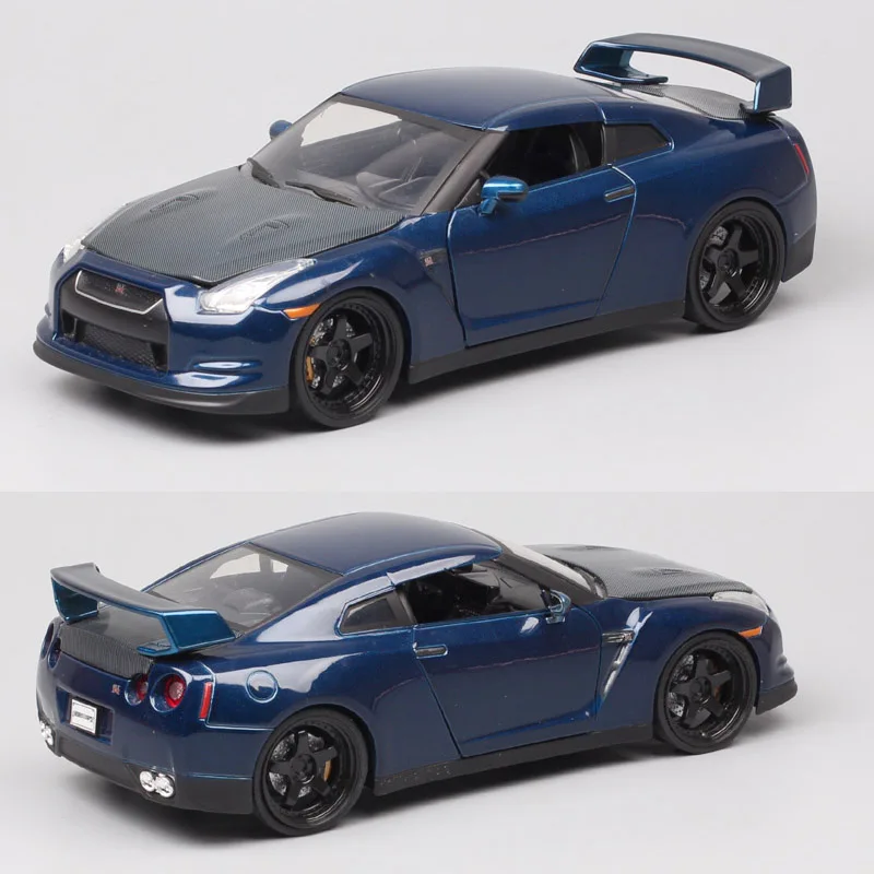 

Классическая модель автомобиля 1:24 Jada 2009 Nissan GT-R R35 GTR Nismo, Литые металлические модели машин, игрушечные модели F7