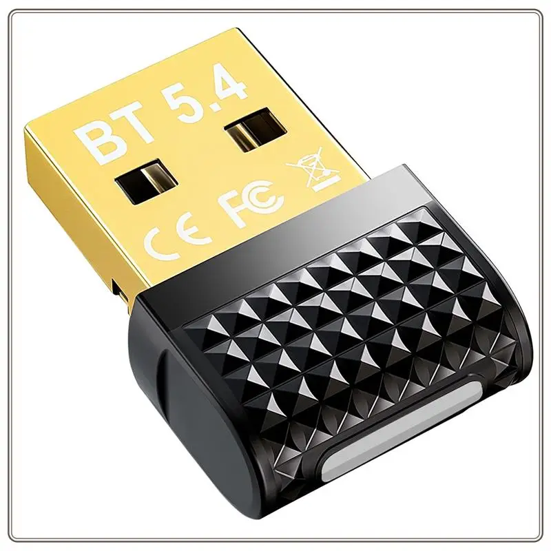 Betrouwbaar-USB Bluetooth 5.4 Adapter Zender Ontvanger EDR + BLE BT5.4 Audio-ontvanger Draadloze USB Dongle Adapter Voor PC Laptop, U