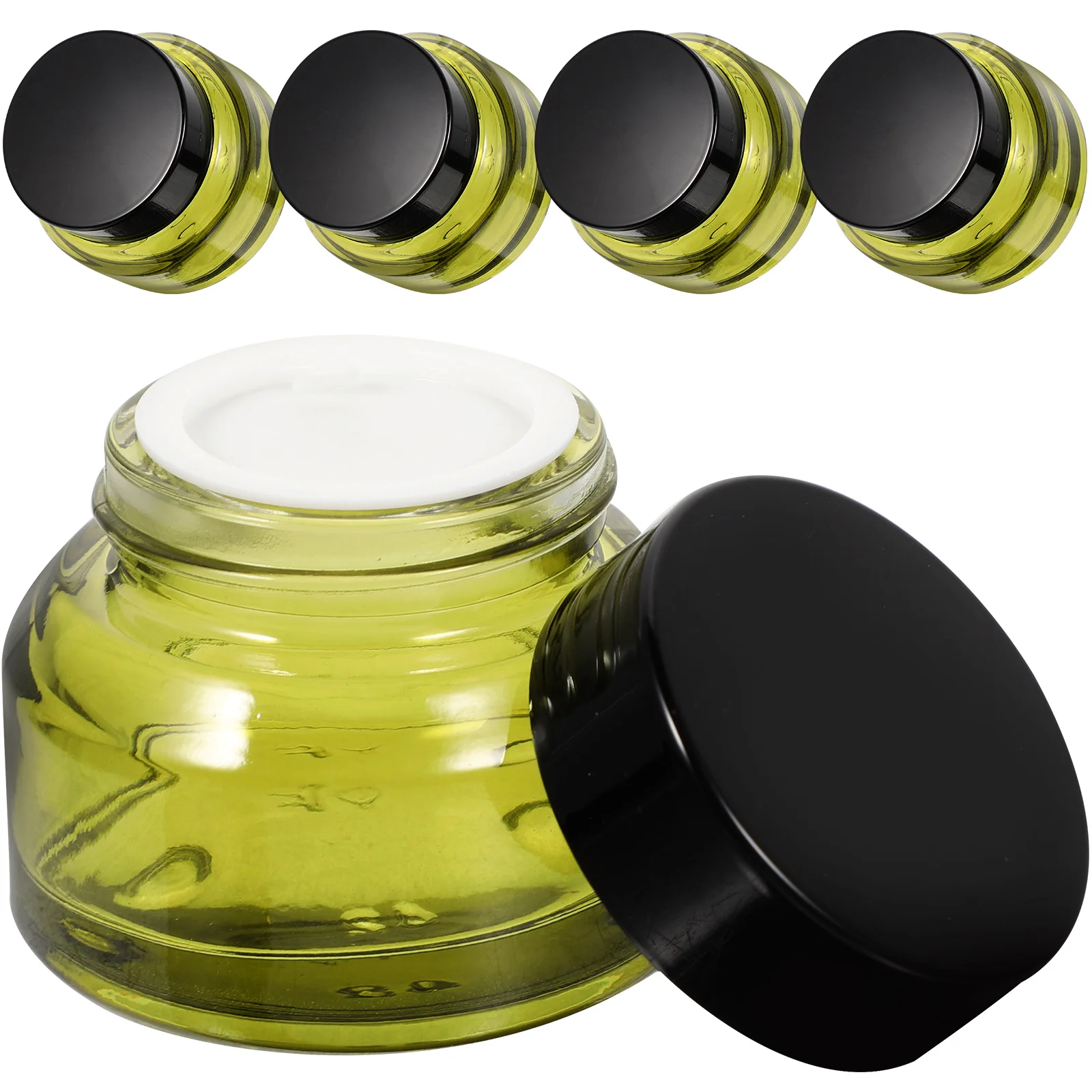 5 قطعة 15 جرام كريم الجرار إعادة الملء الحاويات للسفر مستلزمات التجميل المحمولة صغيرة تخزين الجرار لبلسم الشفاه بريق الأحجار الكريمة #4