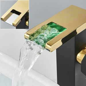 Led luxury shinth tap bathroom sink, tall and short tap, hot and cold water mixer 12 Main Sales Tap Lavabo Luxury - №1