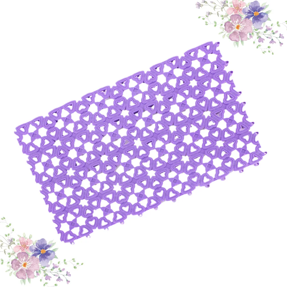 

3pcs Mat Breathable Non-Slip Hollow Design For Dog Cage Bathroom Pool Use Pet Cage Mat Bathroom Drain Pad Pet Supplies