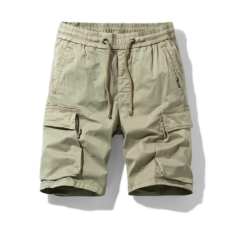 Summer Men Casual Cargo Cotton Shorts Mens Classic Vintage Pockets Outdoor Shorts Male Brand New Outwear Work Safari Short Pants