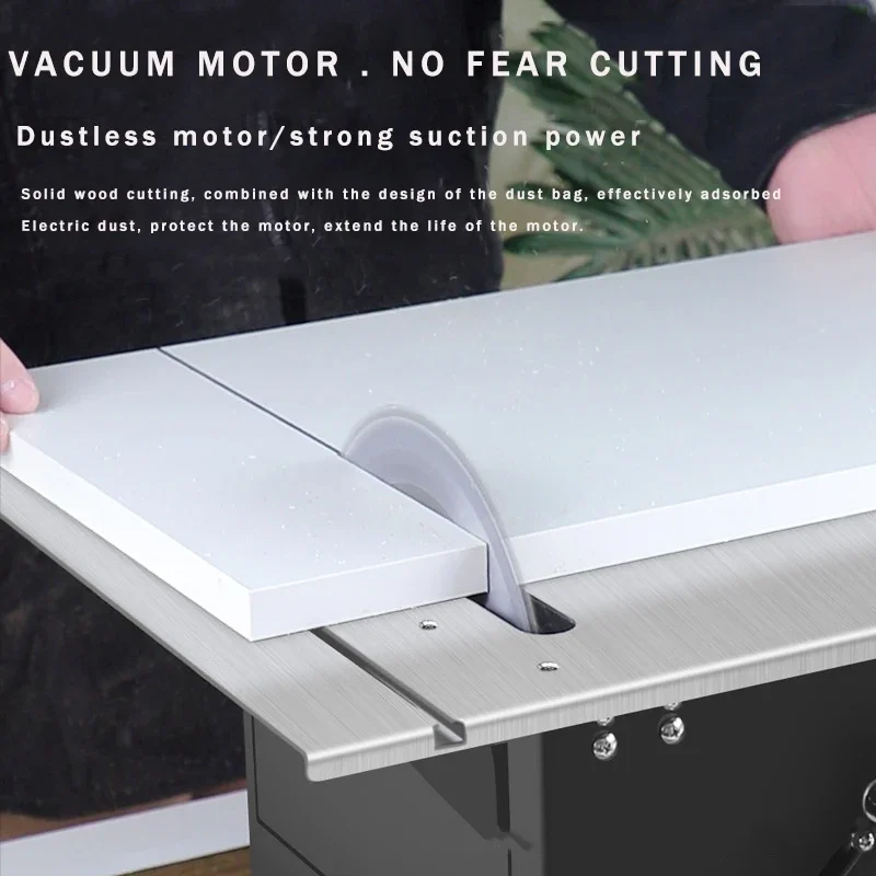 Mini Table Saw 45 Β° Dustless cutting saw Woodwork decoration chainsaw push platform sawing plate multifunction cutting machine