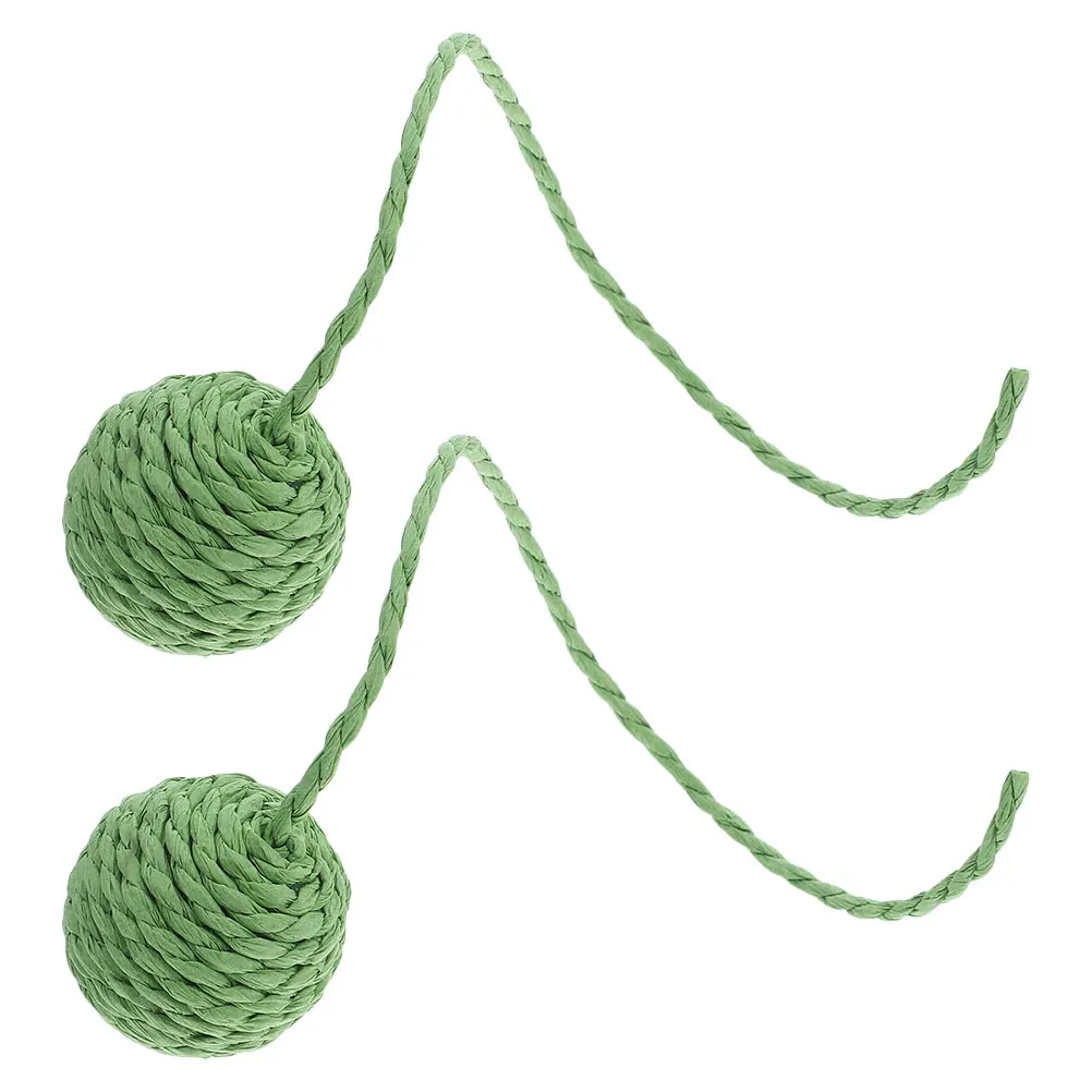 

2 Pcs Cat Climbing Frame Replacement Ball Scratching Post Teaser Scratcher Toy Accessories Paper