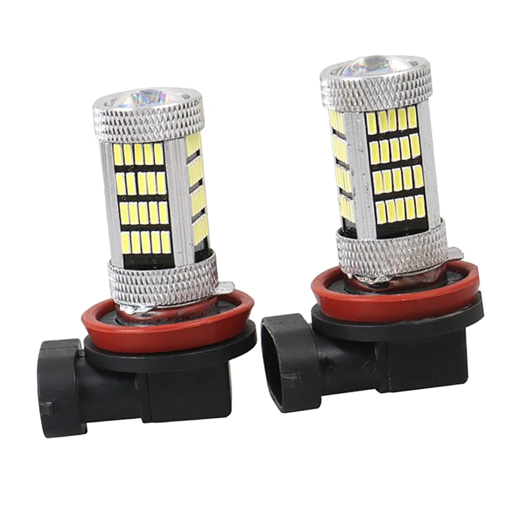 Carro LED nevoeiro lâmpada de condução, H11, H8, 4014, 92SMD, DRL, 6000K, 12V, 65W, 2 pcs