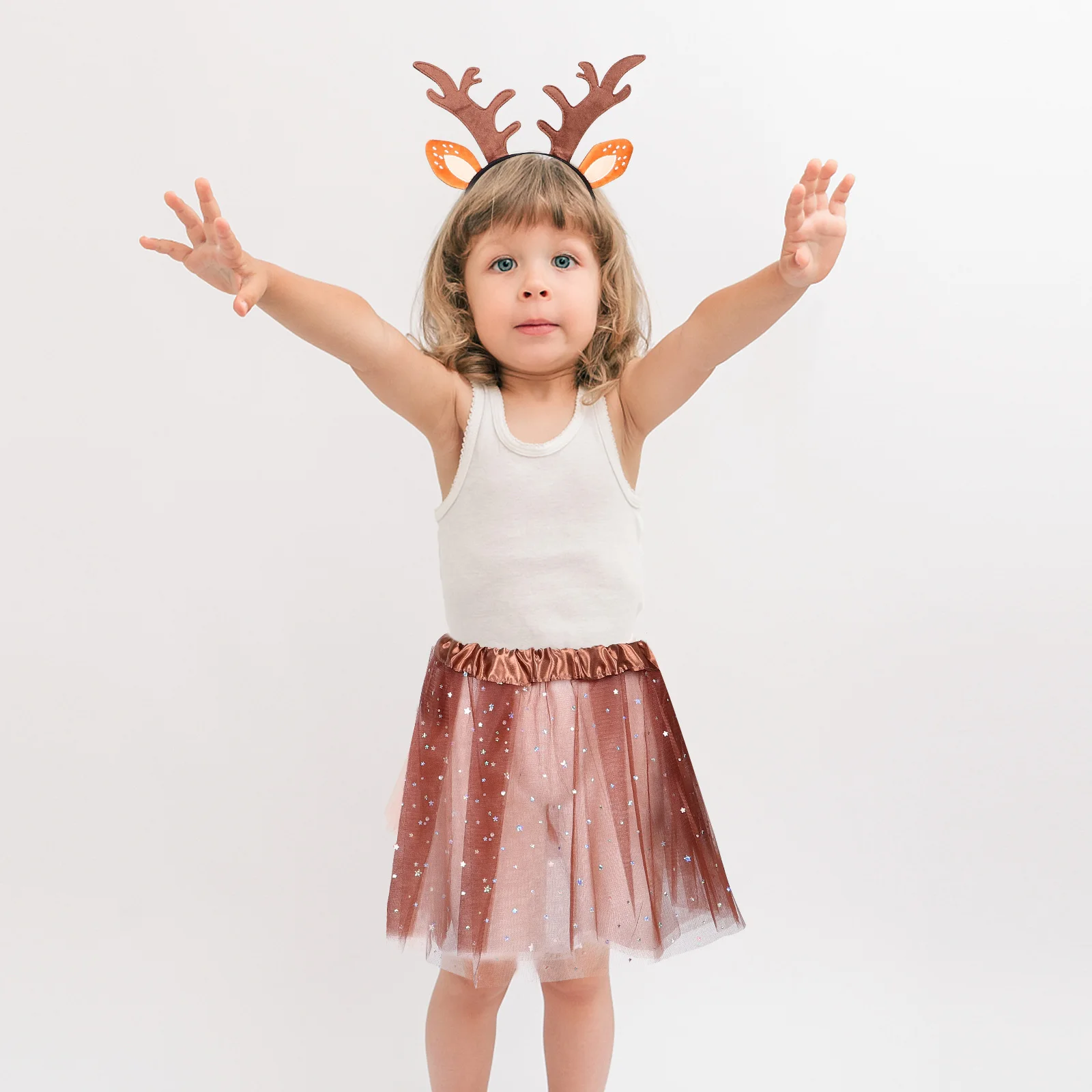 1 ensemble 1 ensemble bandeau en bois de cerf oreilles d'animaux Kit de Costume pour enfants adultes Halloween fête Cosplay carnaval accessoire décor