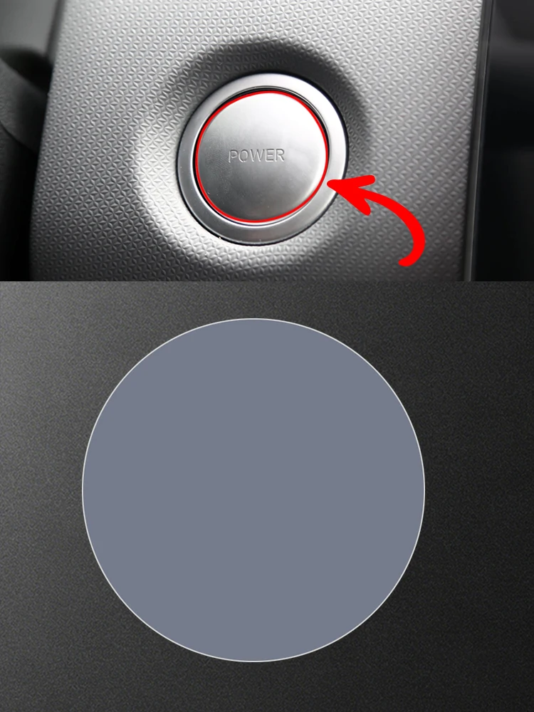 For Leapmotor T03 One Click Start Button Membrane Car Interior Film Application TPU