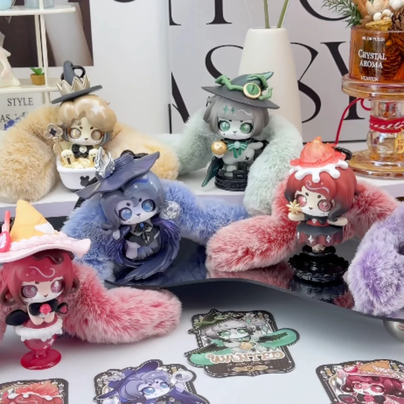 Cup Rabbits Wanted Witch Series Figures Blind Box Cute Plush Scented Pendant Ornament Toys Doll Birthday Gift For Girls Genuine