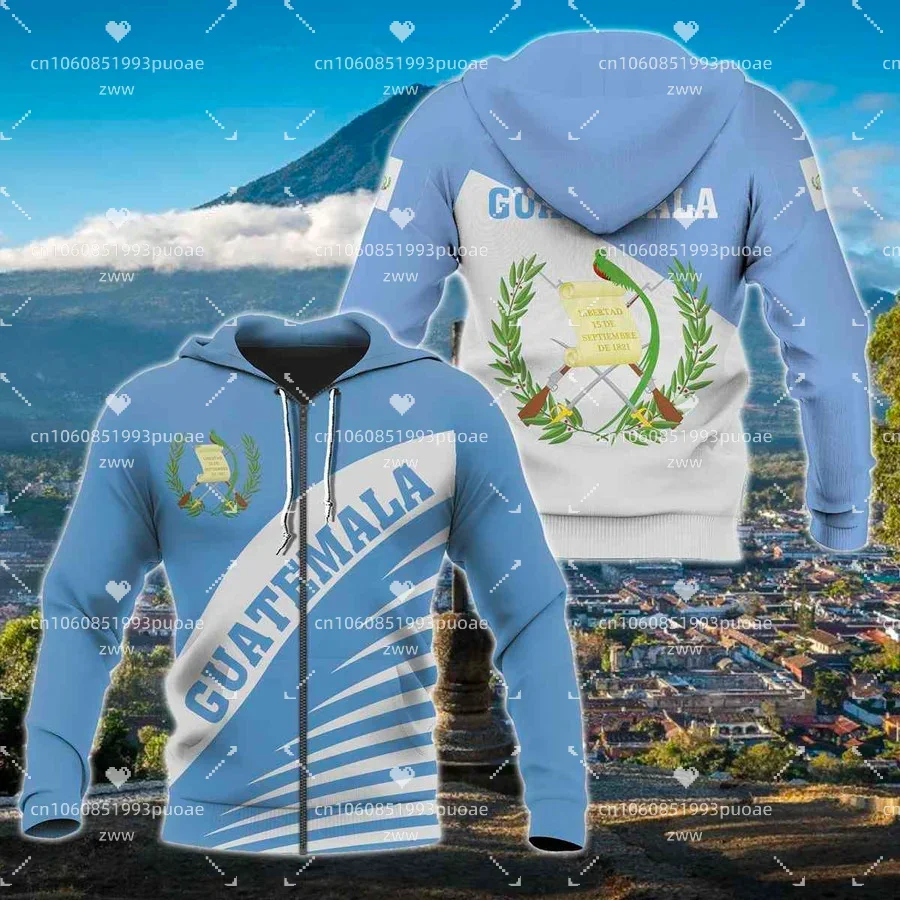 3DPrinted Newest Guatemala Flag  Unique Funny Hrajuku Streetwear Unisex Casual Hoodies/Zip/Sweatshirt