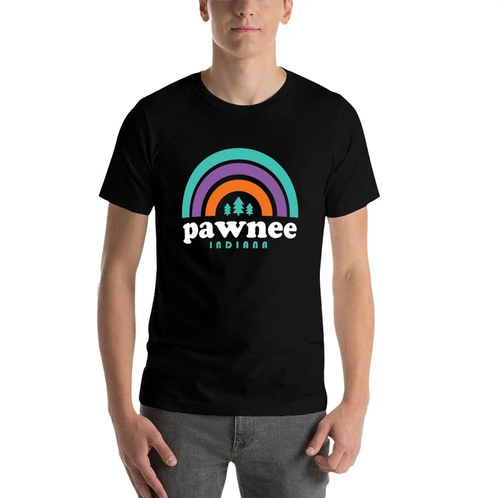 

Pawnee Indiana T-Shirt man t shirts for men cotton t shirt man t shirts for man pack white T-Shirt