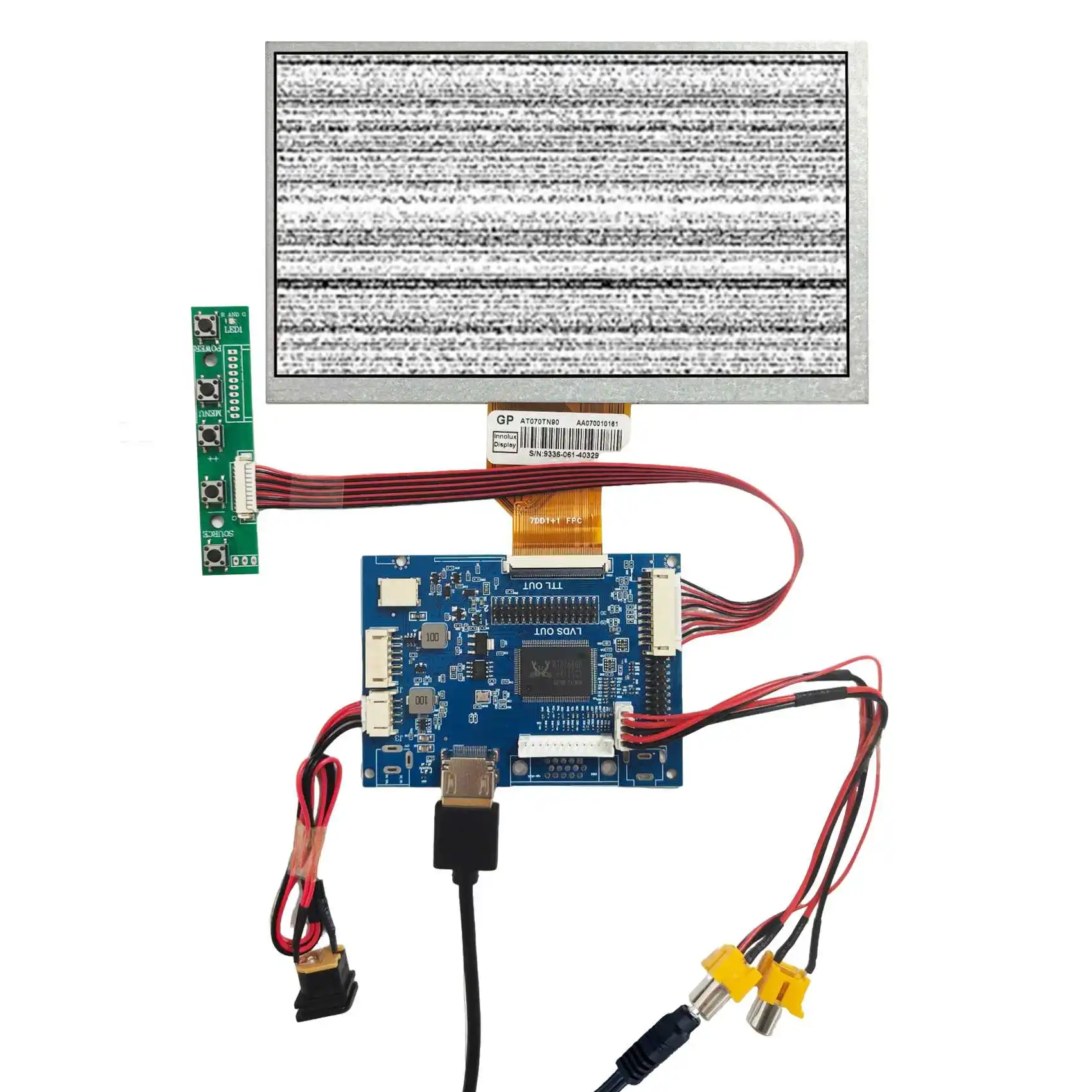 

7-дюймовый ЖК-экран 800x480 AT070TN90 с контроллером H/D AV LCD
