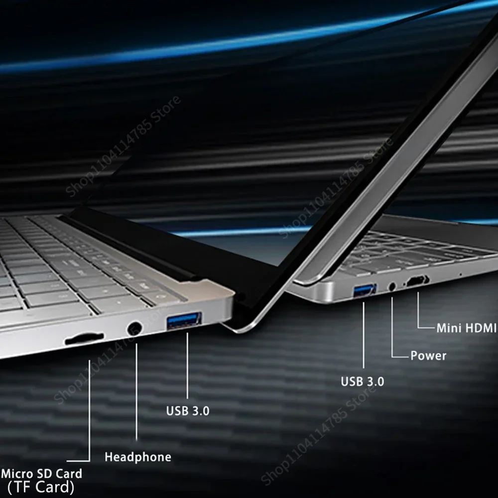 Notebook 15,6-calowy laptop Windows 11 10 Pro 1920*1080 Tani przenośny laptop Intel D4 12G RAM 128 GB/256 GB/512 GB/1 TB SSD Port HDMI