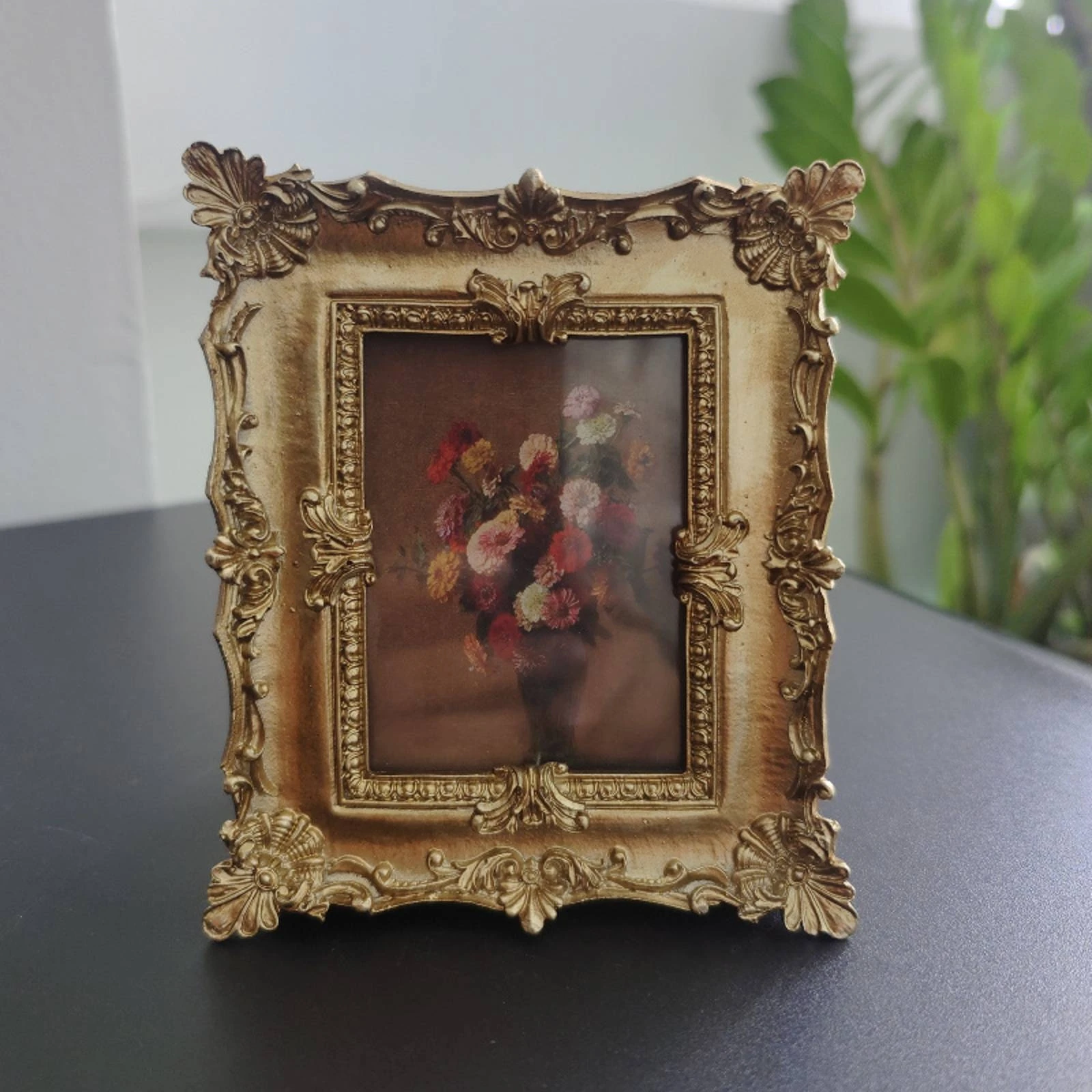 Tabletop Picture Frame Dimensional Vintage Picture Frame Vertical Horizontal for Decorators, Desk, Bedside Table