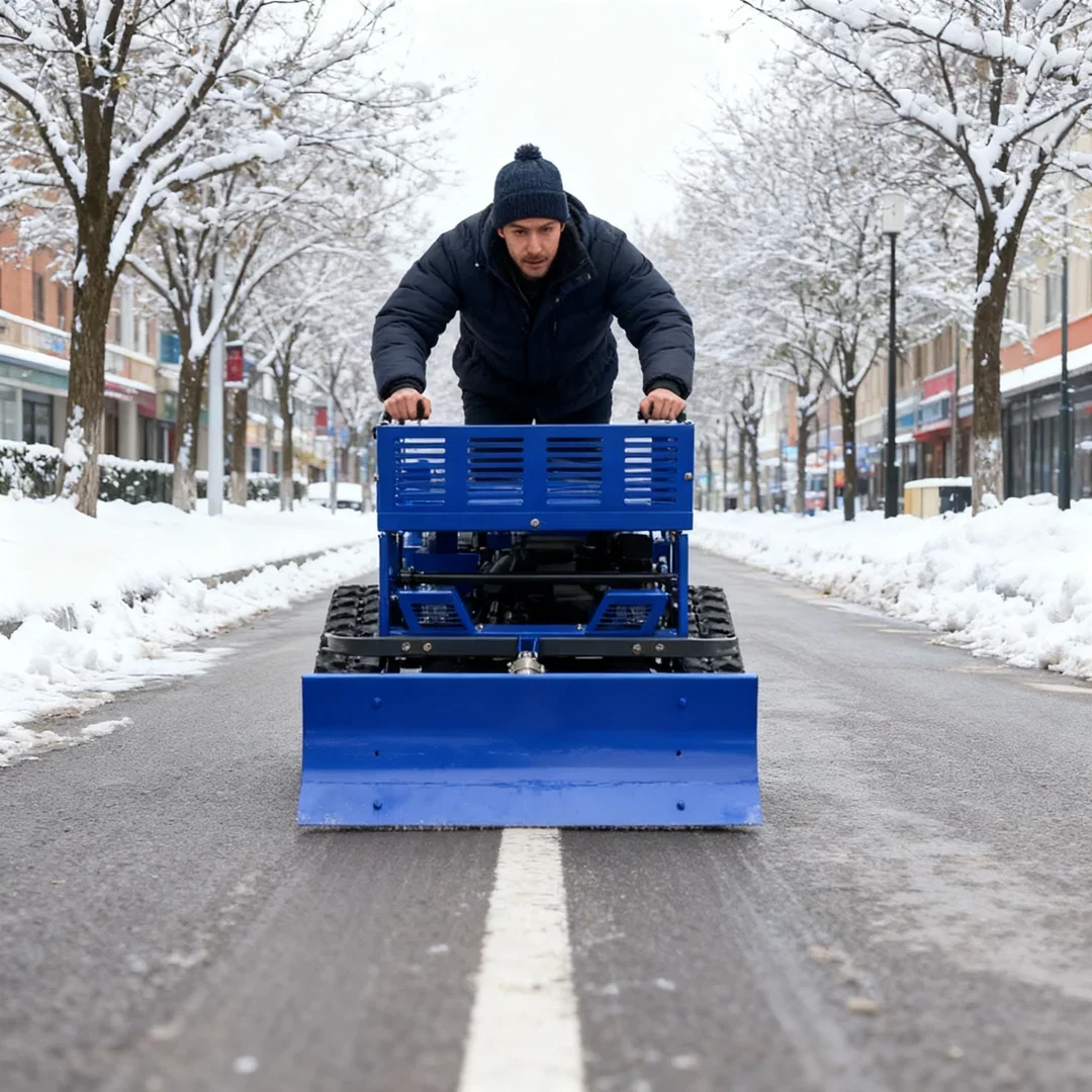 

Инновационная гусеничная газонокосилка по индивидуальному заказу 2025 года — прямая продажа с фабрики со снежным толкателем. Легкое управление с дистанционным управлением для дворов.