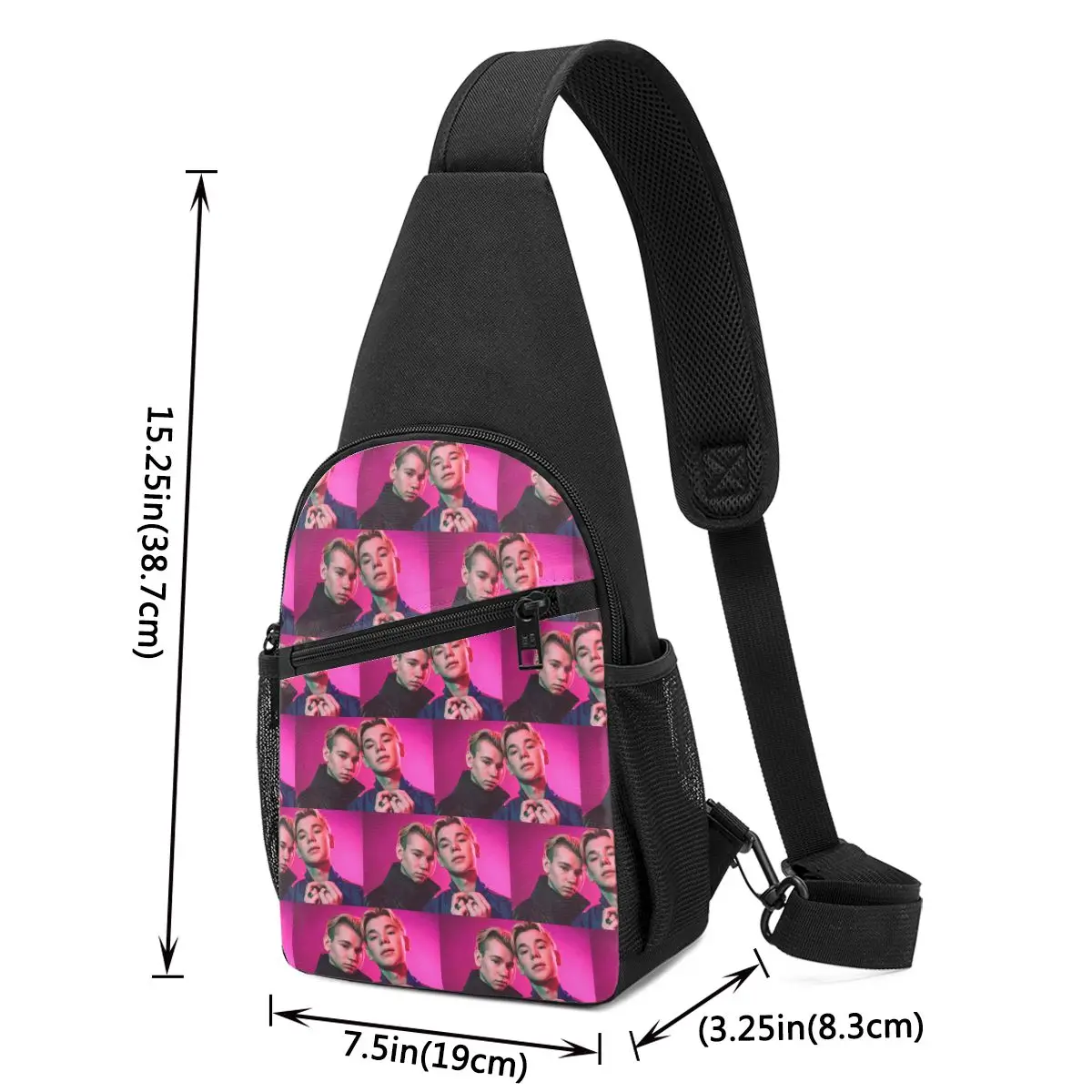 Marcus And Martinus Sweden Norway Eurovision Chest Bag Men Sling Crossbody Backpack Chest Bag Hiking Daypack Shoulder Bag