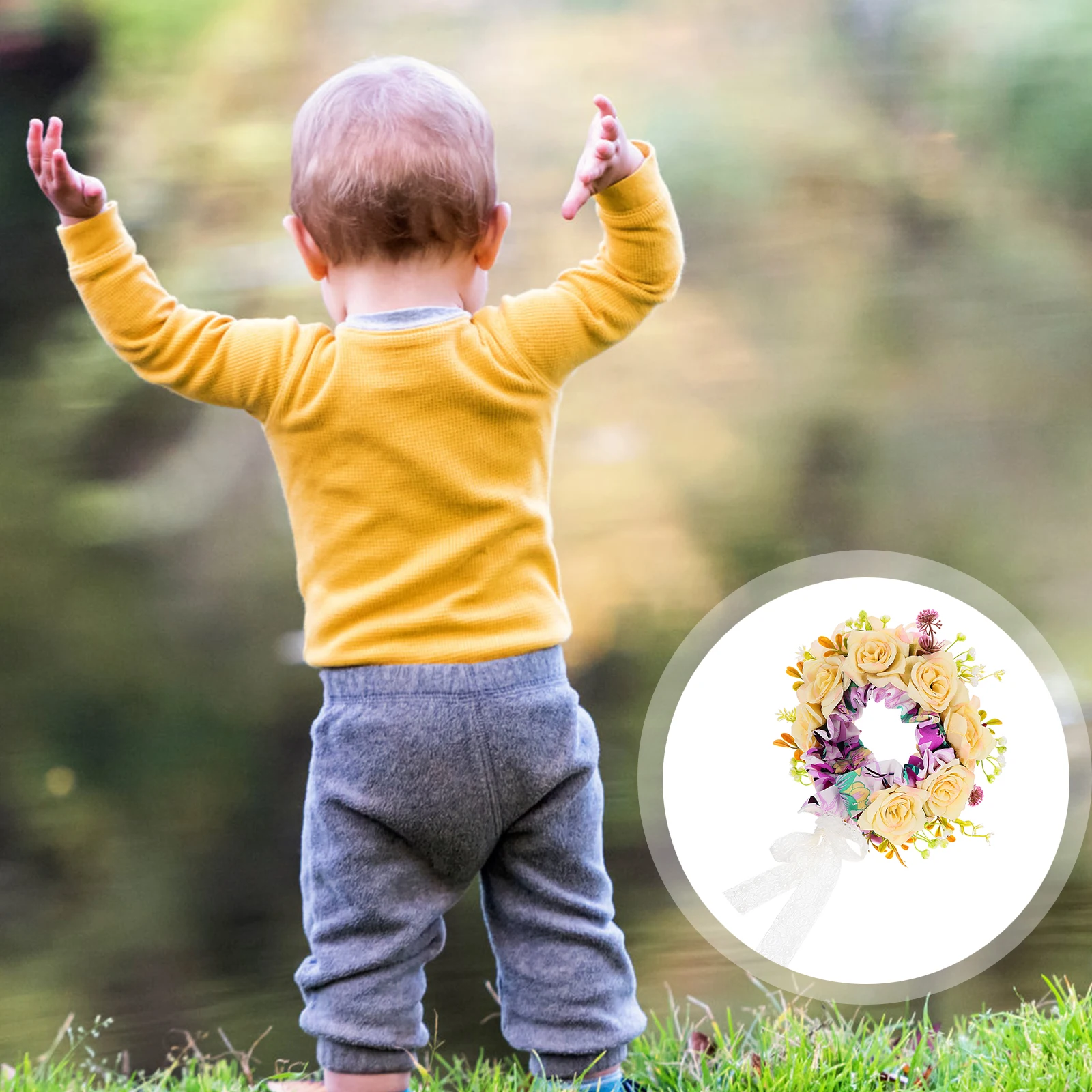 

Floral Headband Baby Girl Hair Accessories Soft Comfortable Lightweight Photo Props Toddler Infant Headbands Girls Flower