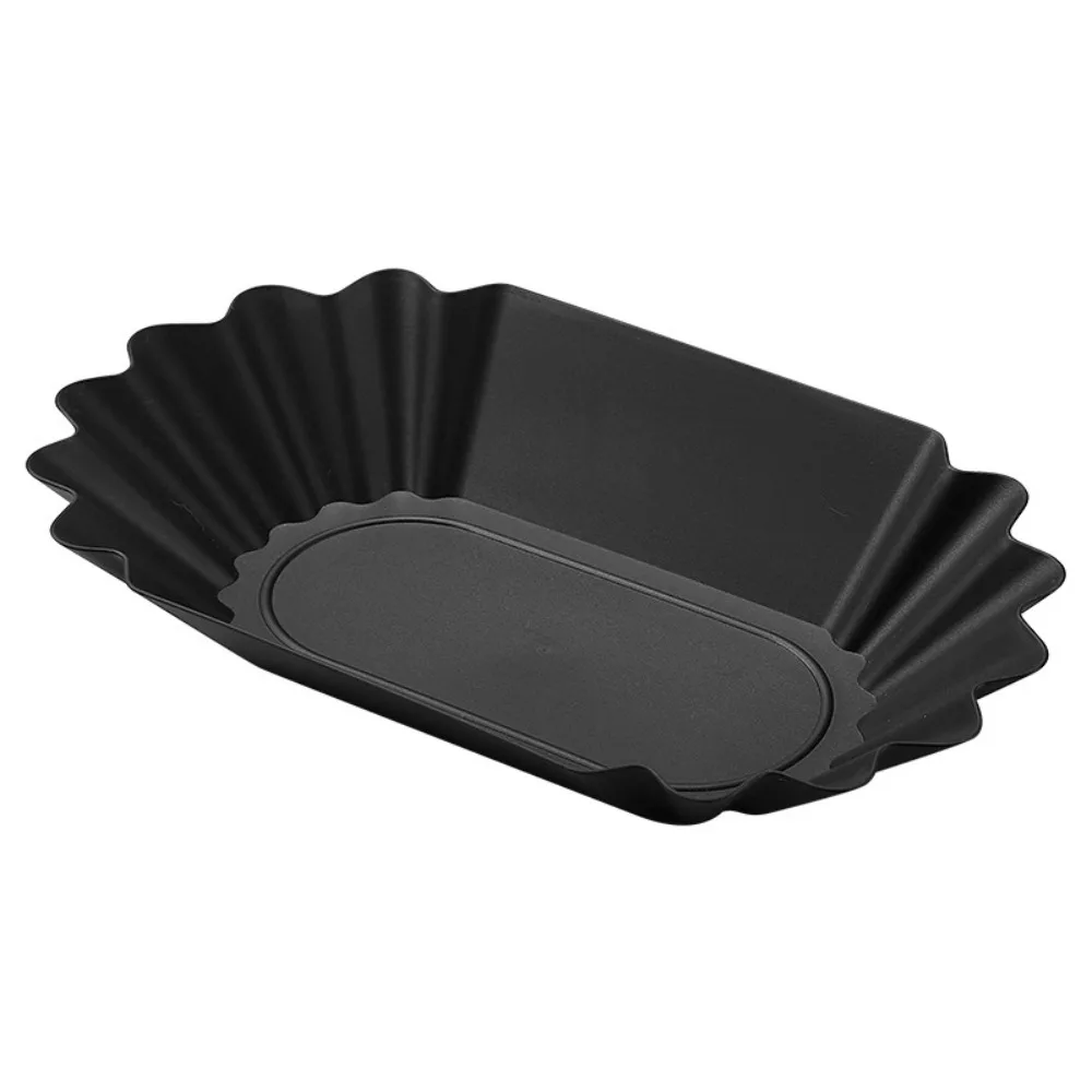 Practical Plastic Coffee Beans Tray 300ml Black Serving Tray Plate Sample Display Tray Weighing Coffee Bean