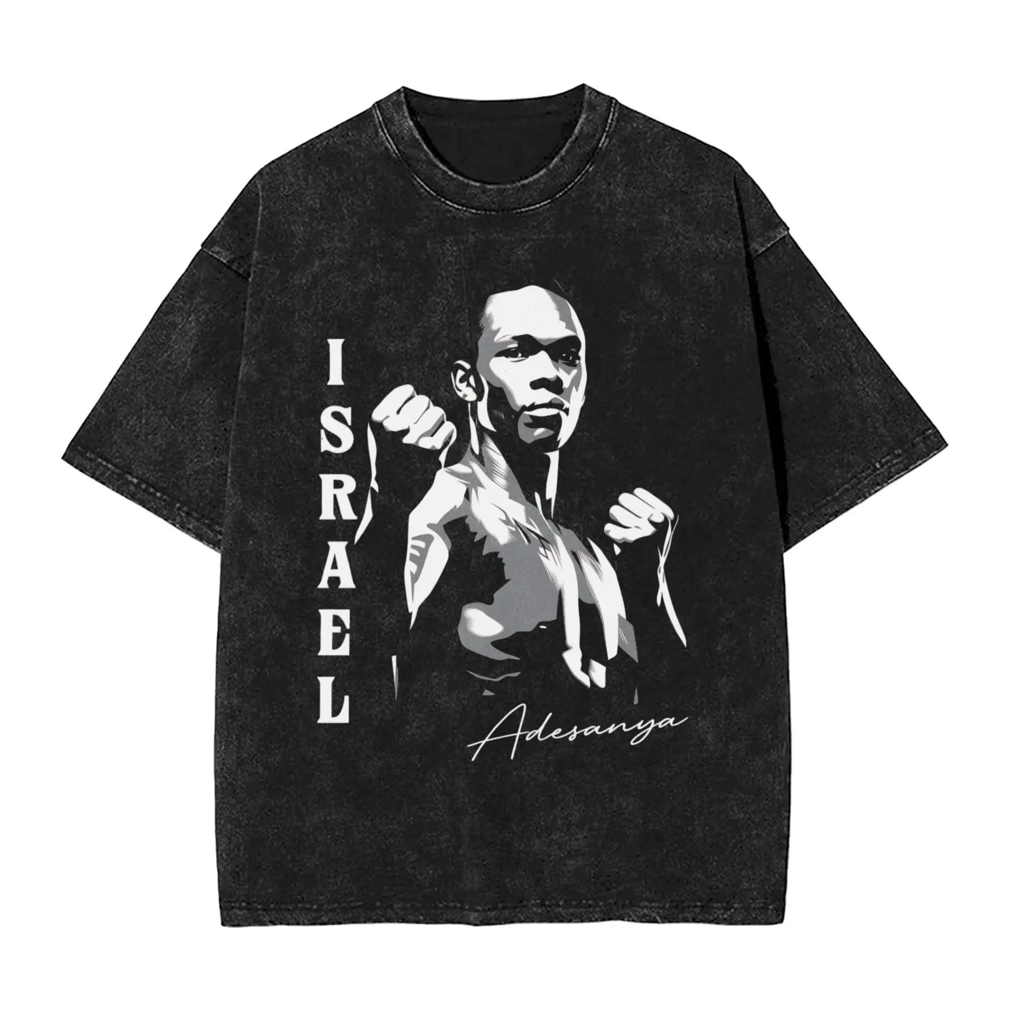 Israel Adesanya  the last style  T-Shirts Men  Humorous Pure Cotton Tees Crewneck Short Sleeve T Shirt Birthday Gift Clothes