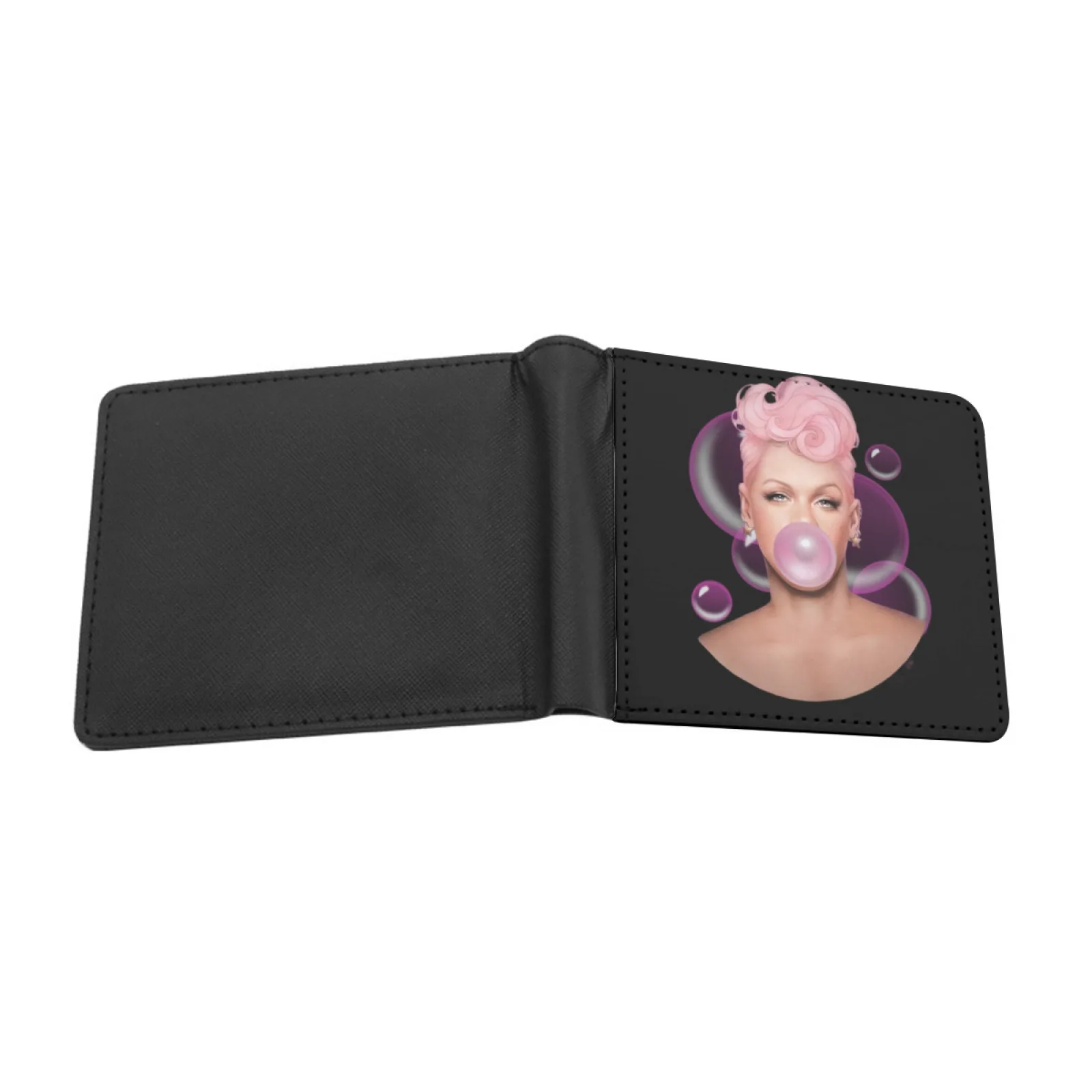 الصيف كرنفال الزاهي جولة الوردي P Nk P Nk 2023 2 قصيرة الرجال محافظ حامل بطاقة الائتمان الرجعية المحفظة الذكور محفظة من جلد Pu #2