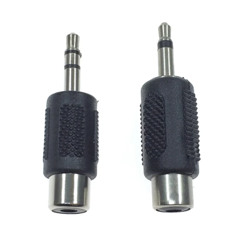 1Pc Mono Dual Channel Plug 3.5 To AV Adapter 3.5mm Audio Head Male To Lotus RCA Female Jack Conversion Head