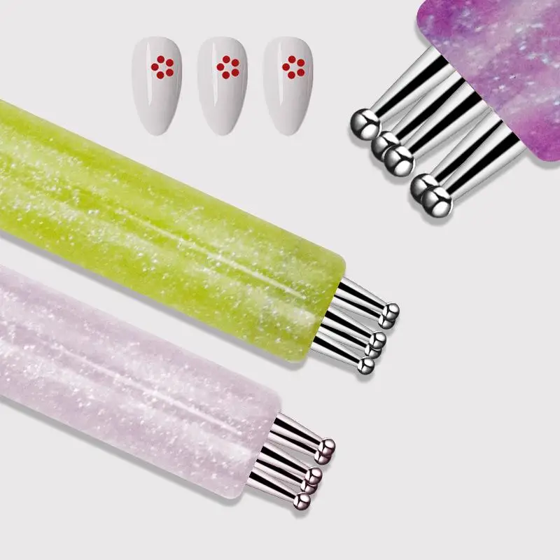1PCS Nail Art Design Tip Painting Drawing Carving Dotting Pen Nail Art Tip Dot Paint Nail Art Dotting Tools
