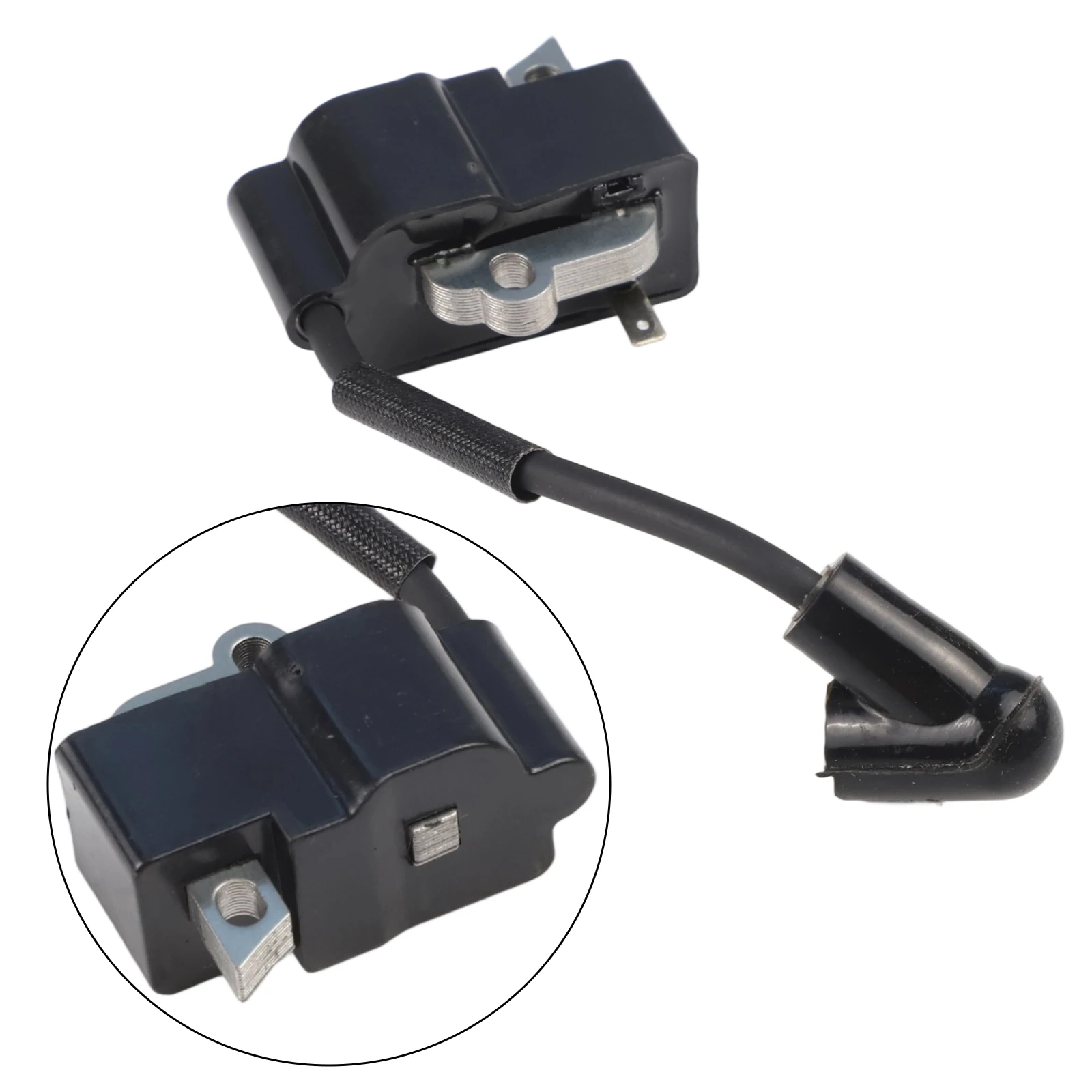 Black MS192 Ignition Coil Engine Starting Performance High Spark Efficiency Outdoor Usage Reliability Compatibility With Models