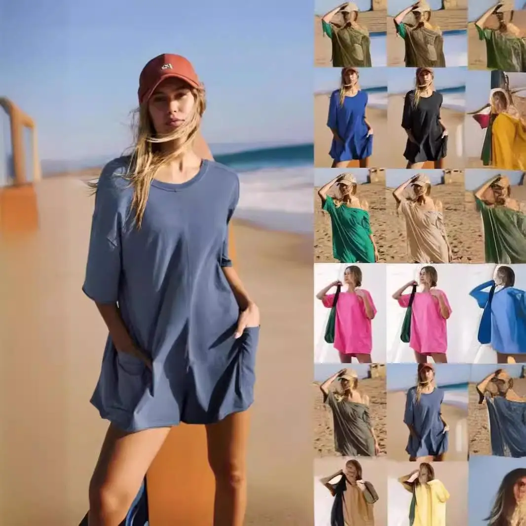 

Women's ort Sve Bal Collar ket Jumpsuit Low Waist Five-Quarter Length Leather Fabric Commute Sle Spring Season